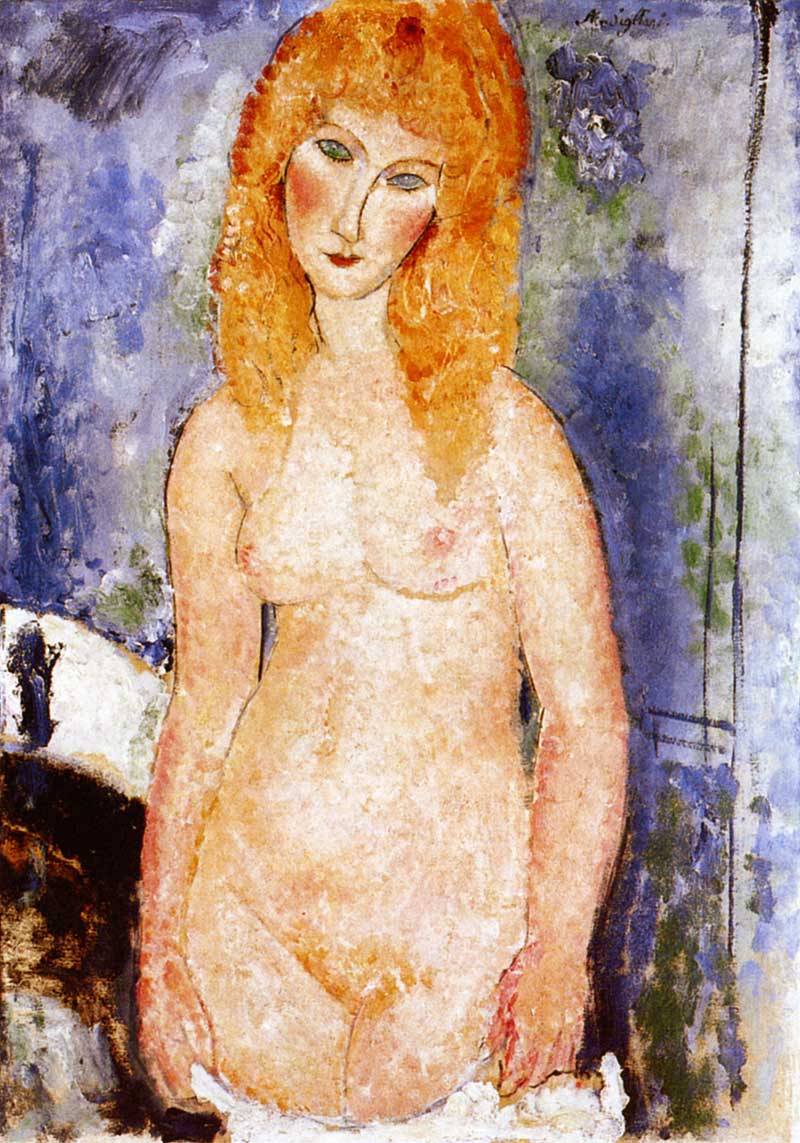 Photo:  Amedeo Modigliani,Blonde Nude, 1917